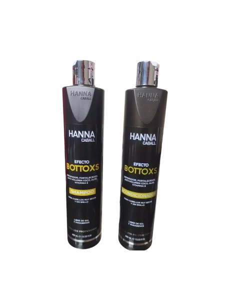 Shampoo y Acondicionador Efecto Bottoxs 400ml hanna Caball