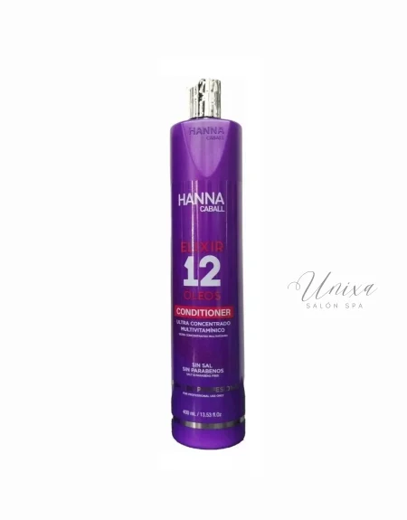 Acondicionador Elixir 12 Oleos 400ml Hanna Caball
