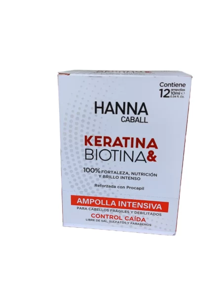 Ampolla Intensiva Keratina Biotina x 12 Unidades- Hanna Caball
