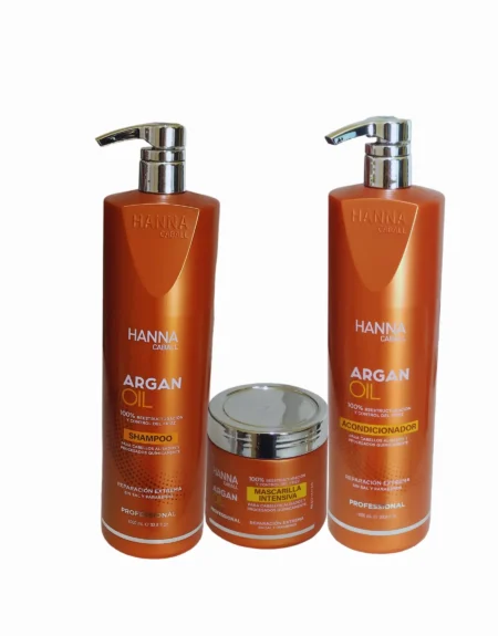 pack shampoo y acondicionador 1litro y mascarilla 400g - hanna caball