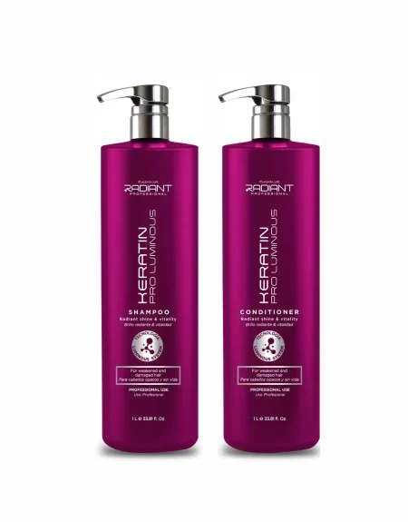 Shampoo y Acondicionador Keratin Pro Luminous 1L Radiant