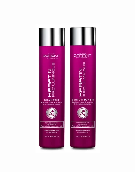 Shampoo y Acondicionador Keratin Pro Luminous 300ml Radiant