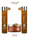 Pack Shampoo y Acondicionador 300ml + Mascarilla 350g Argán Pro Repair Radiant