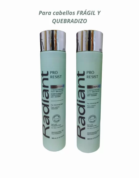 Shampoo y Acondicionador Pro Resist 300ml Radiant