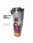 TERMO  DE ALTA CALIDAD STANLEY ACERO INOXIDABLE 1LT NEGRO