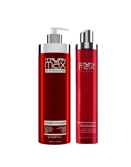 Shampoo 500ml +Acondicionador de 300ml Post Química  Italian Max