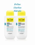 Kit profesional de 500ml Yellow Curls con shampoo y acondicionador para definición de rizos en Salón UnixaSpa