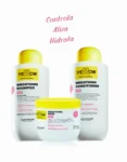 Kit profesional de 500ml Yellow Liss con shampoo, acondicionador y mascarilla, disponible en la tienda Salon UnixaSpa.